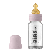 Baby Glass Bottle Complete Set 110ml - Dusky Lilac - 110ml