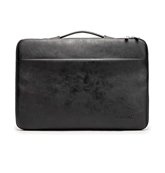 MacBook Pro, Air, Neo 13" - Kinmac® Læder Sleeve M. Håndtag - Sort