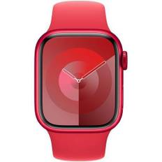 Apple Watch Series 9 Aluminium 41 mm (2023) | GPS | rød | Sportsrem Rød S/M