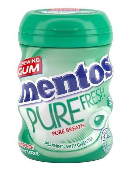 Mentos - Mentos sukkerfrit tyggegummi med sødestoffer og smag af spearmint