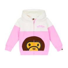 BAPE Kids Baby MiloÂ® cotton zip-up hoodie - multicoloured - Y 8