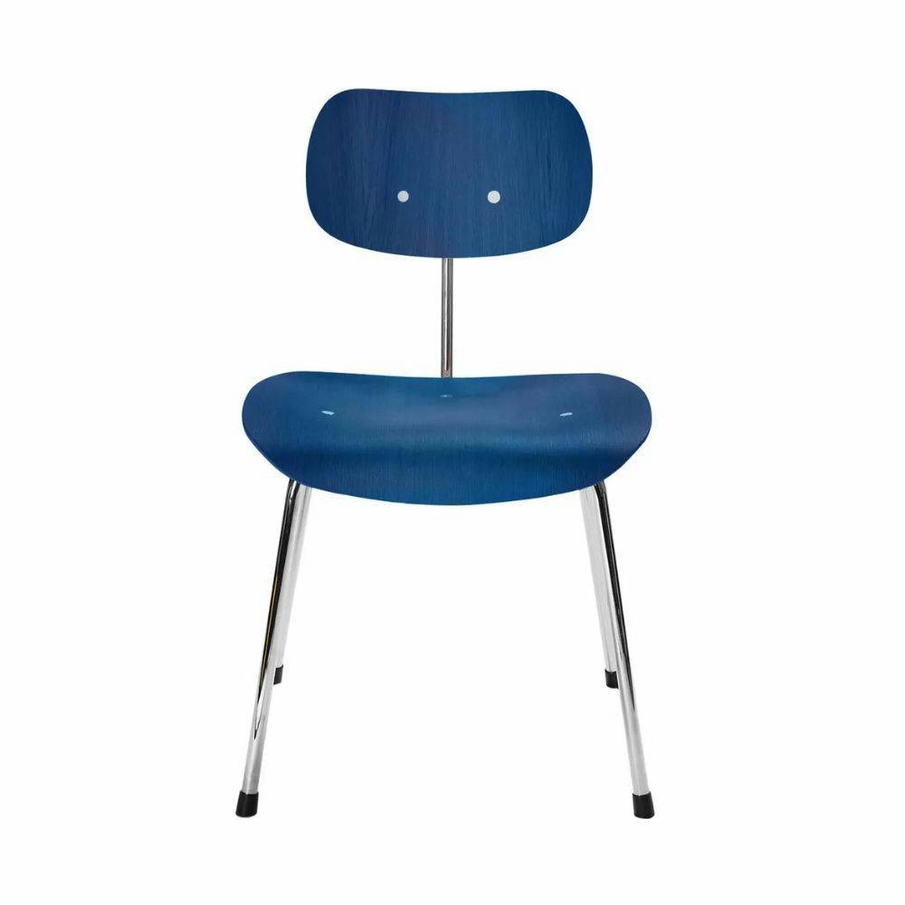 PLEASE WAIT to be SEATED EIERMANN SE68 Stol Cobalt Blue & Chrome