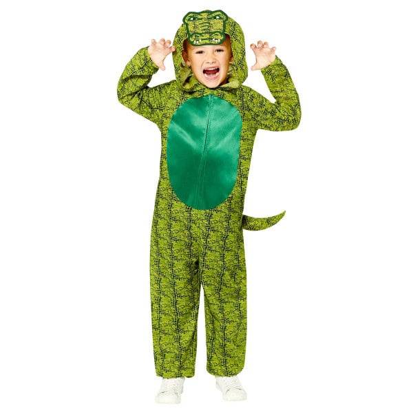 Krokodilmaskeraddräkt 8-10 år