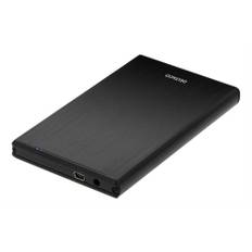 DELTACO externt kabinett för 1x2,5" SATA-hårddisk - SATA 6Gb/s - USB 3.0 - Svart