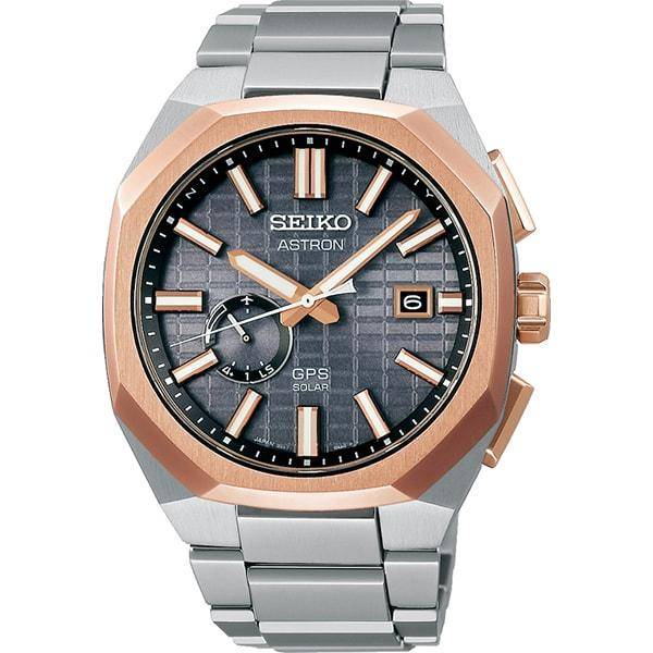 Seiko Men's SBXD014 (ASTRON NEXTER GPS Solar Metal Band Men's) Round Watch Silver multi-hand Analog