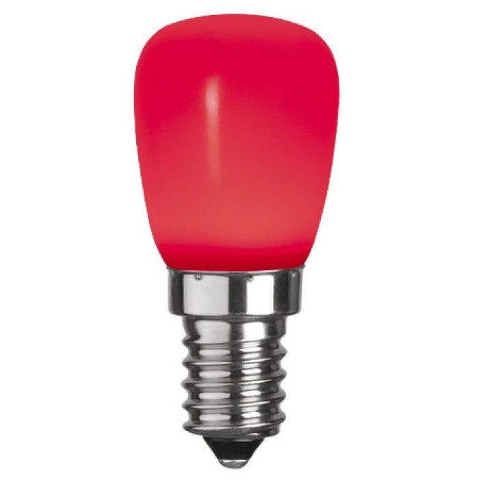 Päronlampa LED 0,9W E14 Färgade (Röd)