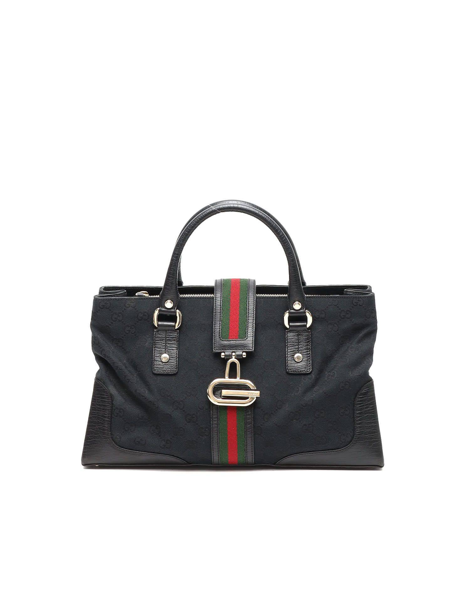 Gucci GG Sherry Line Bag - Black (One Size)