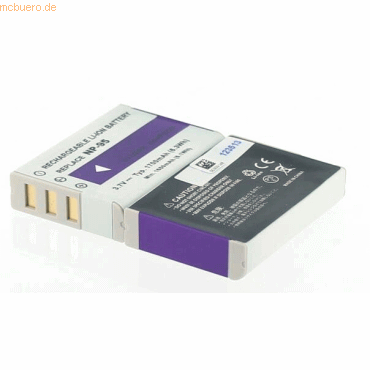 k.A. Akku für Fuji NP-95 Li-Ion 3,7 Volt 1500 mAh grau