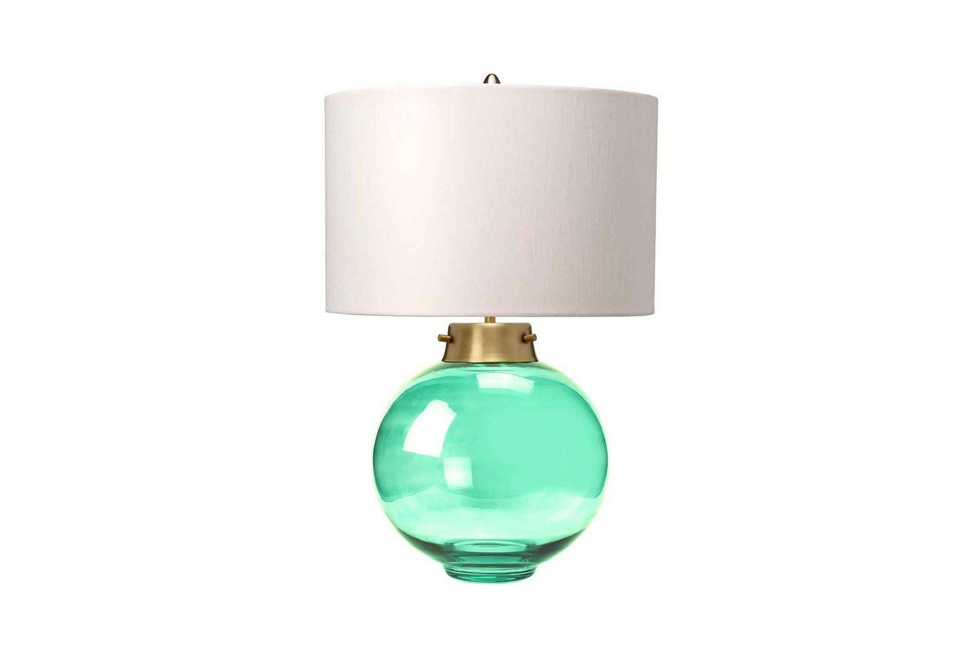 Bordslampa Elstead Lighting Kara Åldrad mässing - Mörkgrönt glas - Åldrad mässing - Mörkgrönt glas Fönsterlampa på fot