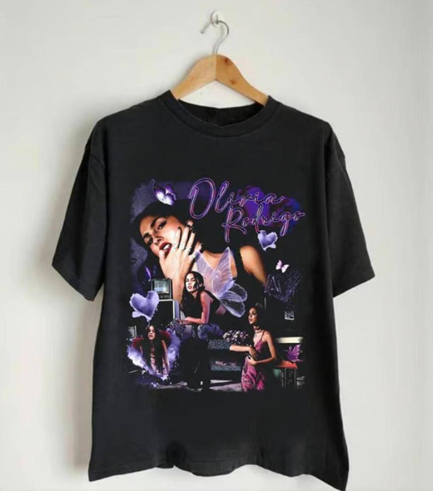 Olivia Rodrigo T-shirt Olivia Rodrigo Guts Guts Tour 2024 Olivia Rodrigo Unisex T-shirt cm black