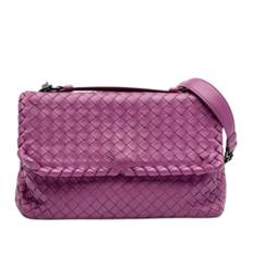 Bottega Veneta Vintage, Vintage , Dame, Lilla, ONE SIZE, Uld, Pre-owned Laeder skuldertasker