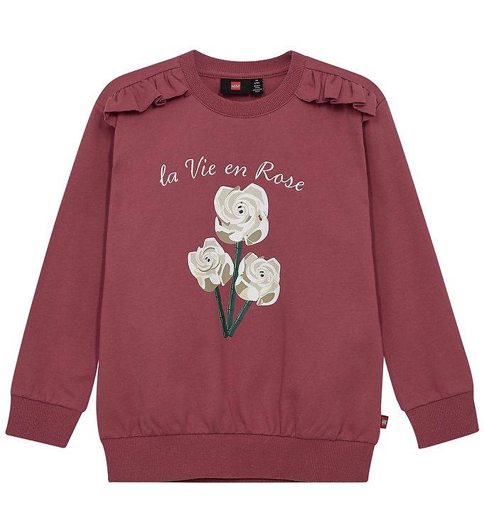 LEGO® Wear Sweatshirt - LwSana - Rosa m. Blommor - LEGO® Wear - 4 år (104) - Sweatshirt