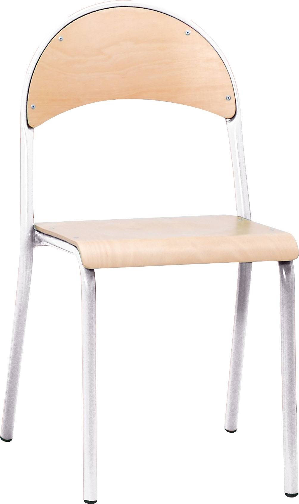 Stapelbar stol De luxe Ljus bok/Alu