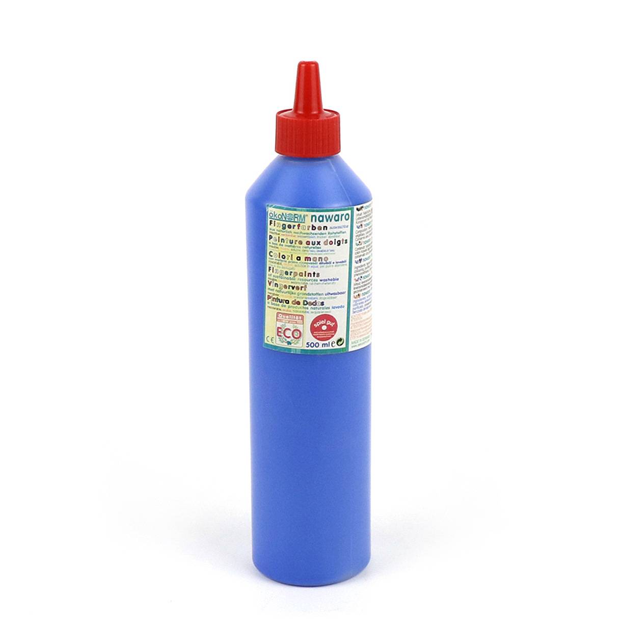 Ekologisk fingerfärg 500 ml blå
