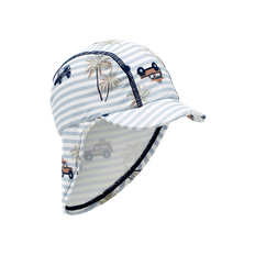 Fasai Badehat, White, 9-12 mdr.