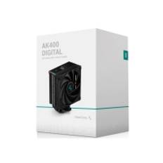 Deepcool AK400 DIGITAL - Processor-køler - (for: LGA1155, LGA1150, LGA1151, AM4, LGA1200, LGA1700, AM5) - 120 mm - sort