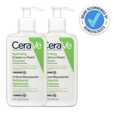 CeraVe Hydrating Cream-to-Foam Cleanser 236ml Double