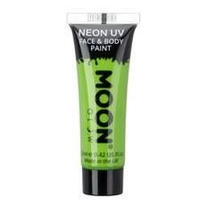 Intens neon UV ansigts og kropsmaling 12 ml Moon Creations grøn