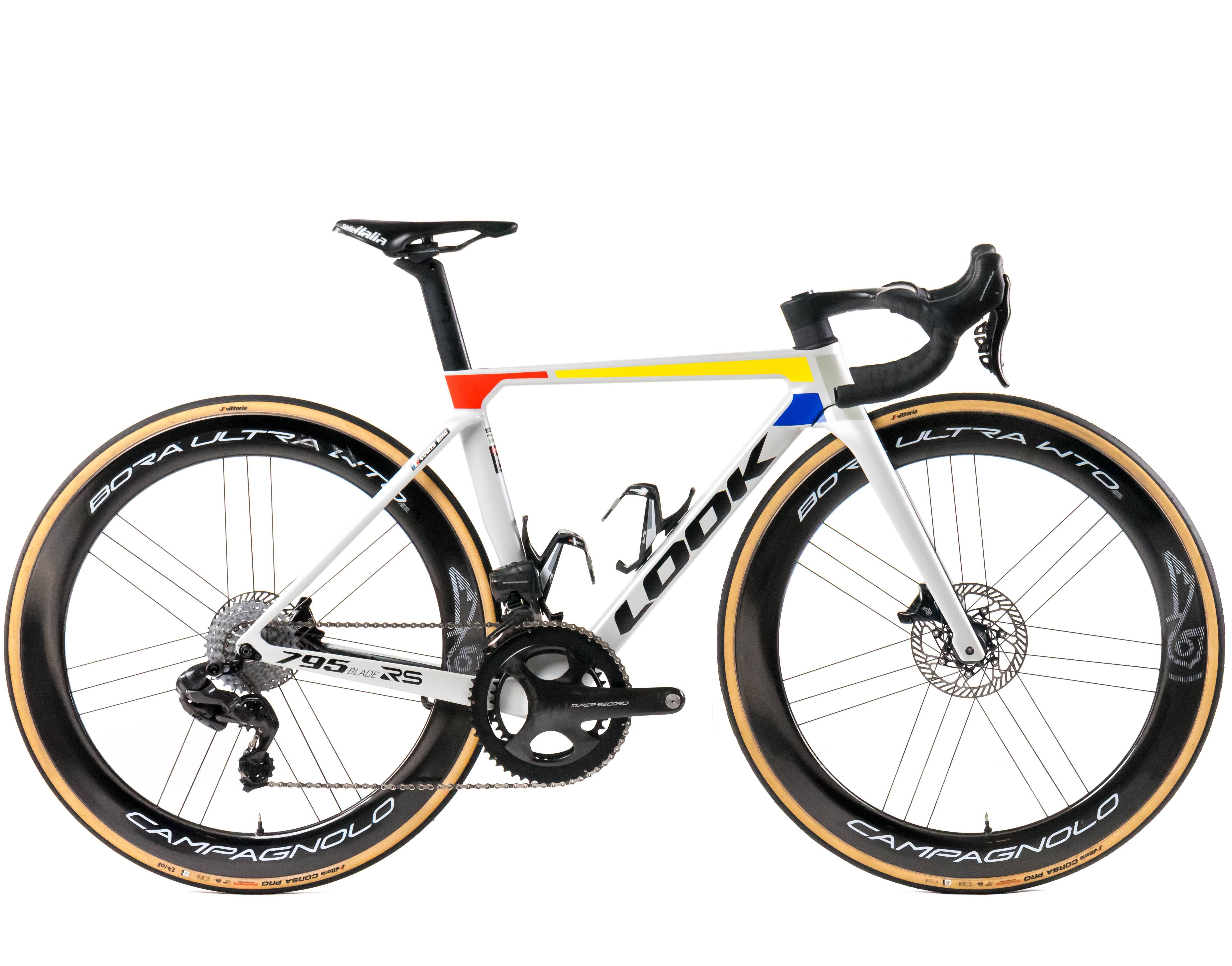 Look 795 Blade RS 2025 Team Cofidis Comte Ema size XXS Campagnolo Super Record WRL 2x12sp - Bikeroom / xxs / iconic platinum white (xxs)