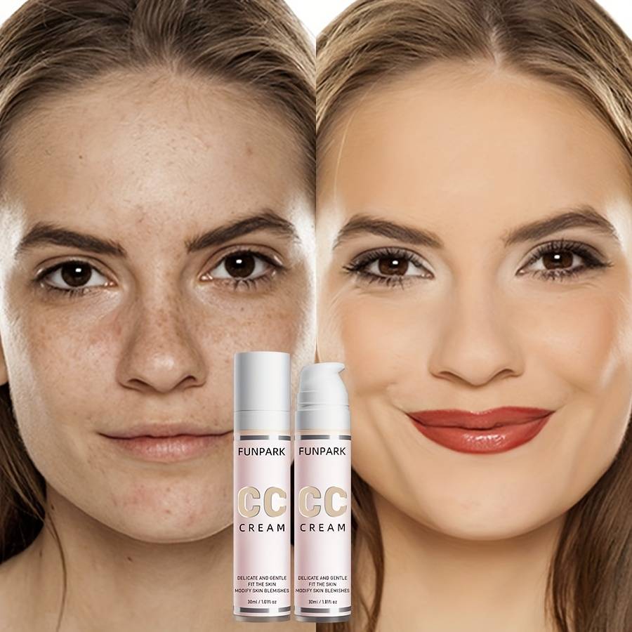 TEMU Cc Cream, Not Sticky, Not Greasy, Adjust Light Beige, Light Texture, Easy To Apply, Lasting Makeup