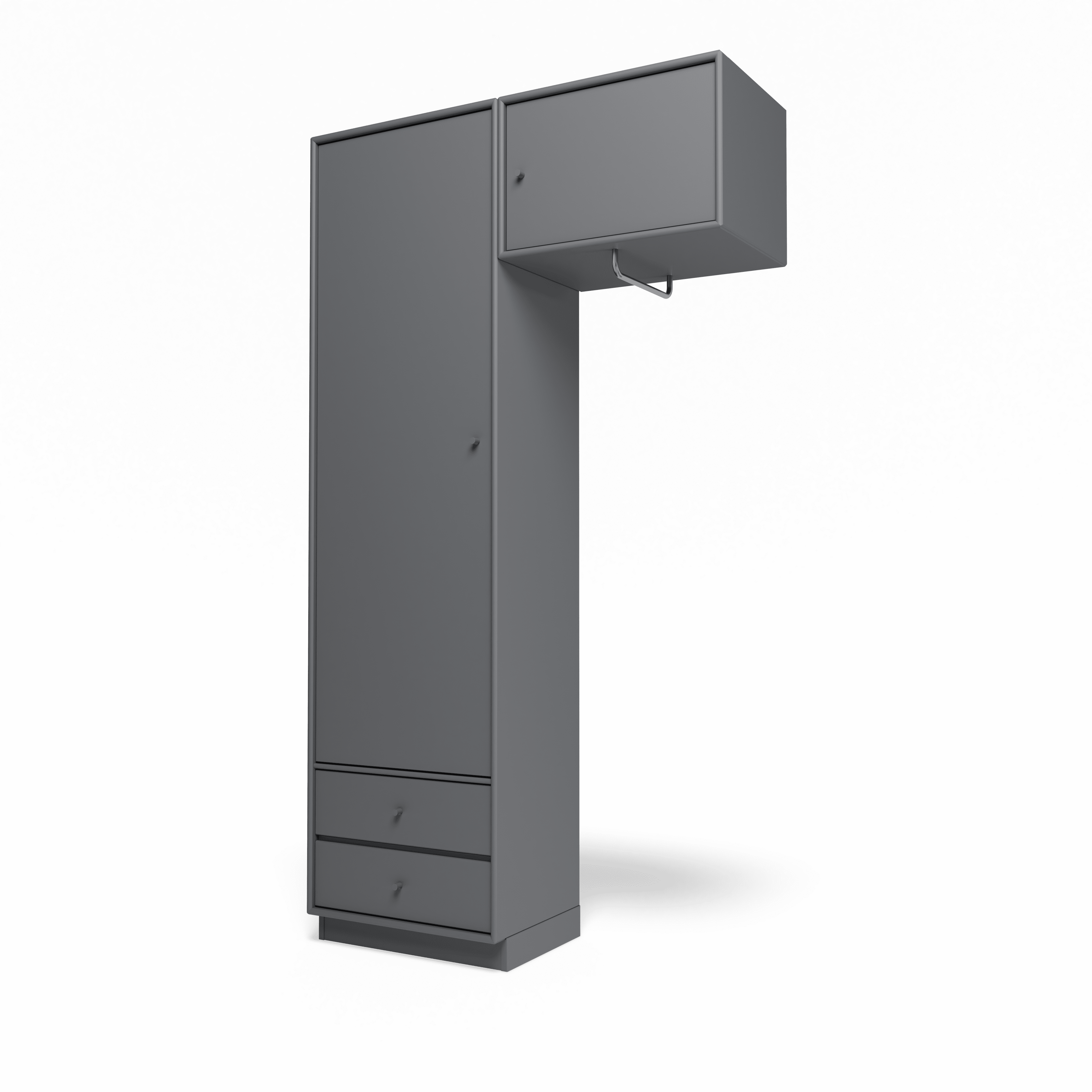 Attire II garderobe, inkl. sokkel 7 cm fra Montana Coal - Jacobsen Plus