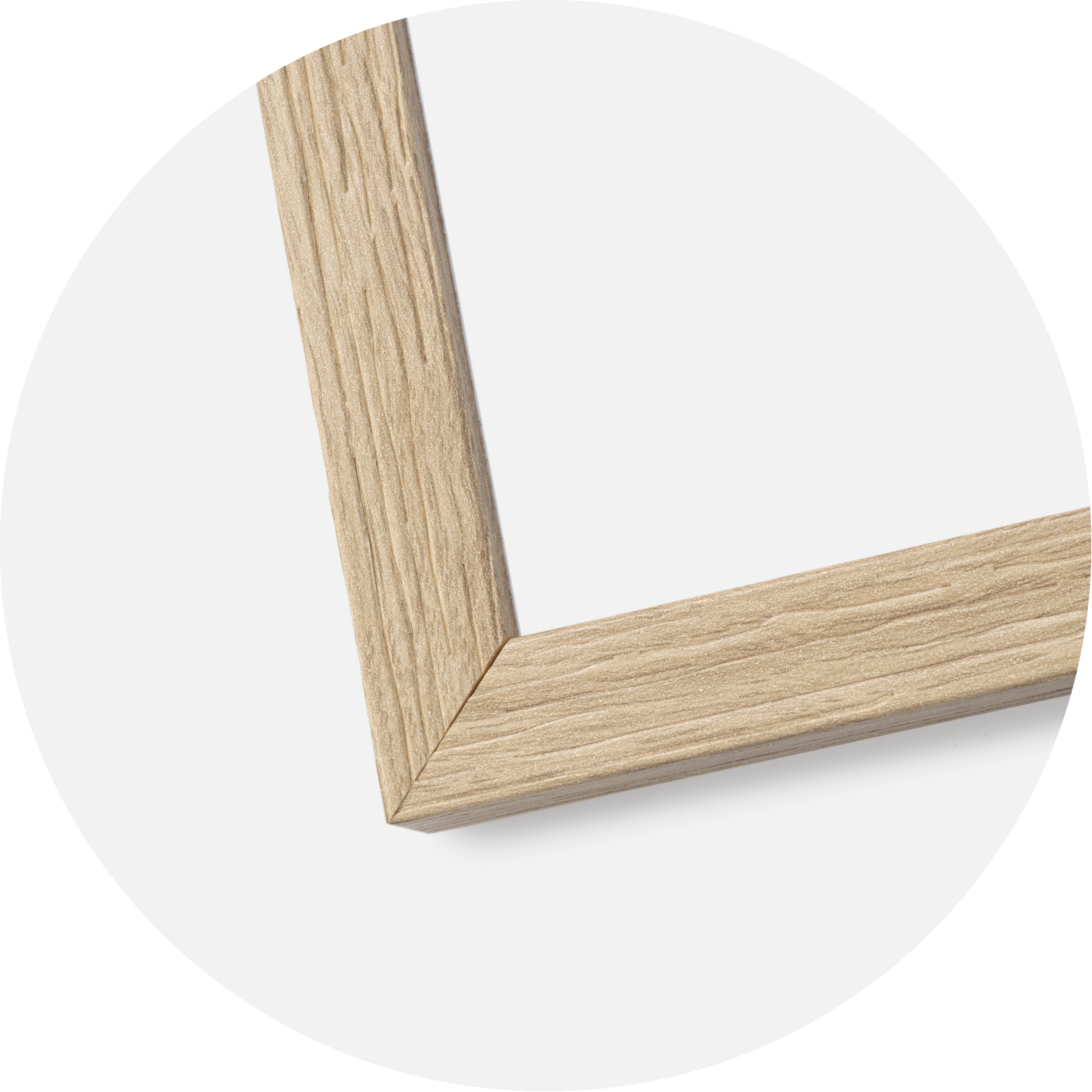 Ram Stilren Ek 50x70 cm - Dubbel Passepartout Vit 42x59,4 cm (A2)
