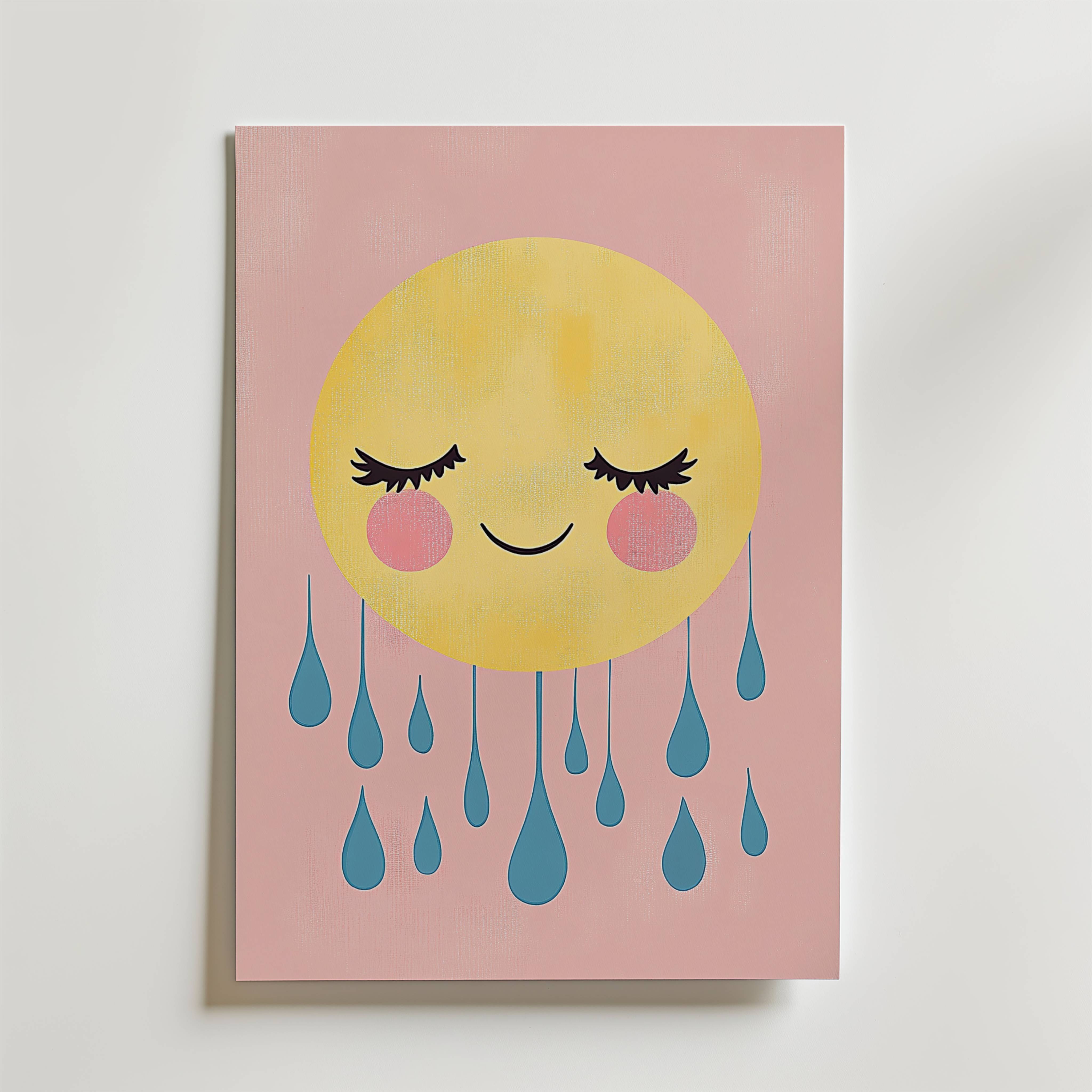 Sunny Smiles Poster - Premium Canvas 21x30 cm