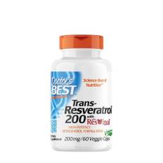 Doctor's Best - Trans-Resveratrol with ResVinol, 200mg - 60 vcaps
