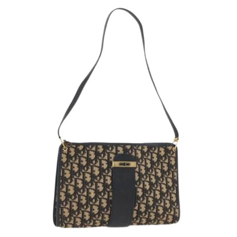 Dior Vintage - Pre-owned Vintage Trotter Canvas Axelremsväska Vintage - Dam - ONE Size - Läder