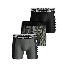 Björn Borg Performance Boxer Black/Grey/Pattern