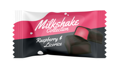 Mormor Lisas Milkshake Raspberry & Licorice (Vikt: 100g)