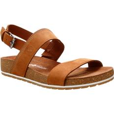 Timberland Women's Malibu Waves Ankle Strap Sandal Rust Nubuck, 39
