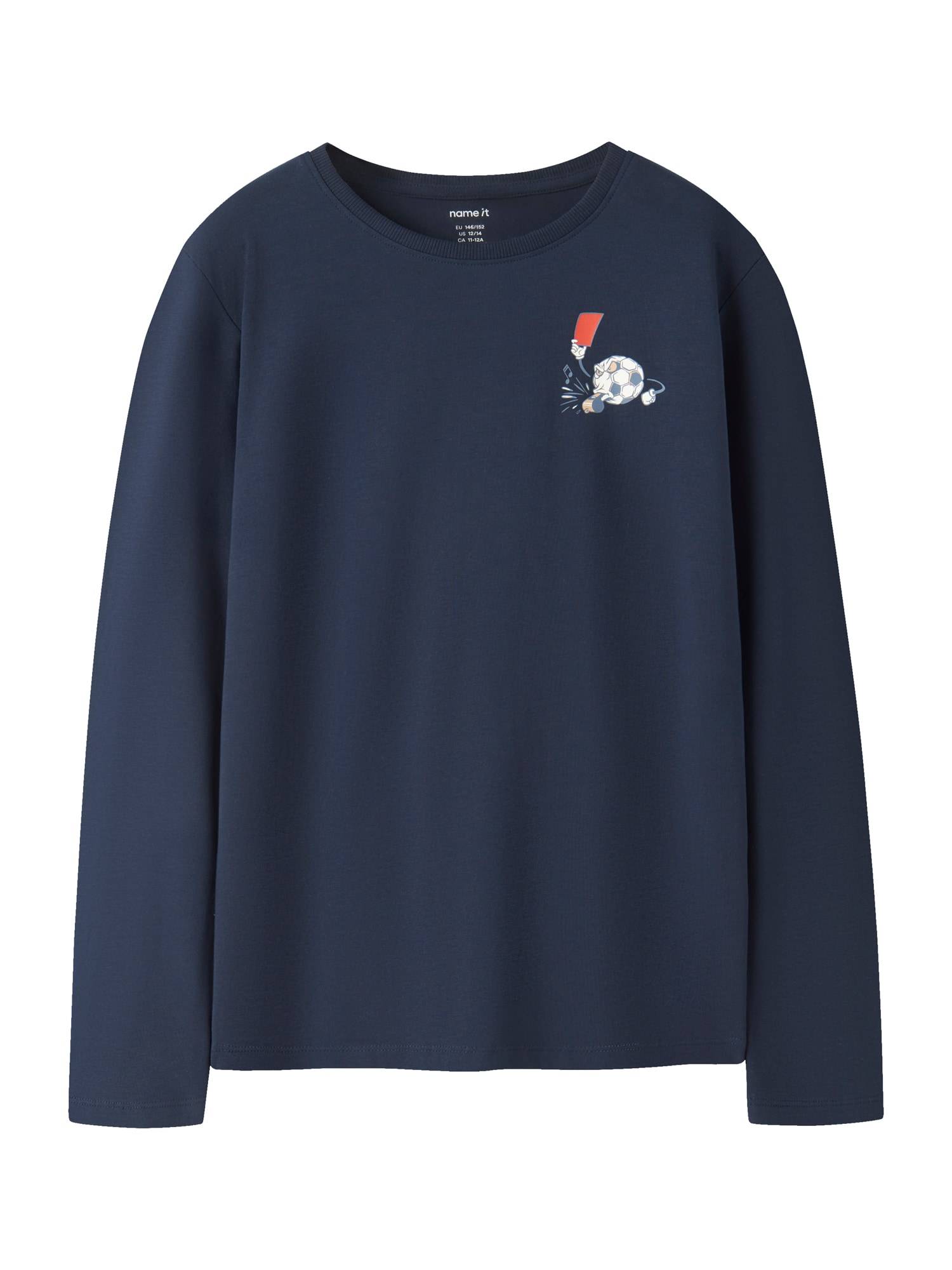 NAME IT Shirts 'NKMVUX'  marin / mørkerød / hvid