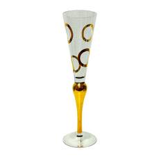 Orrefors - Clown - Champagne glas guld Design Anne Nilsson