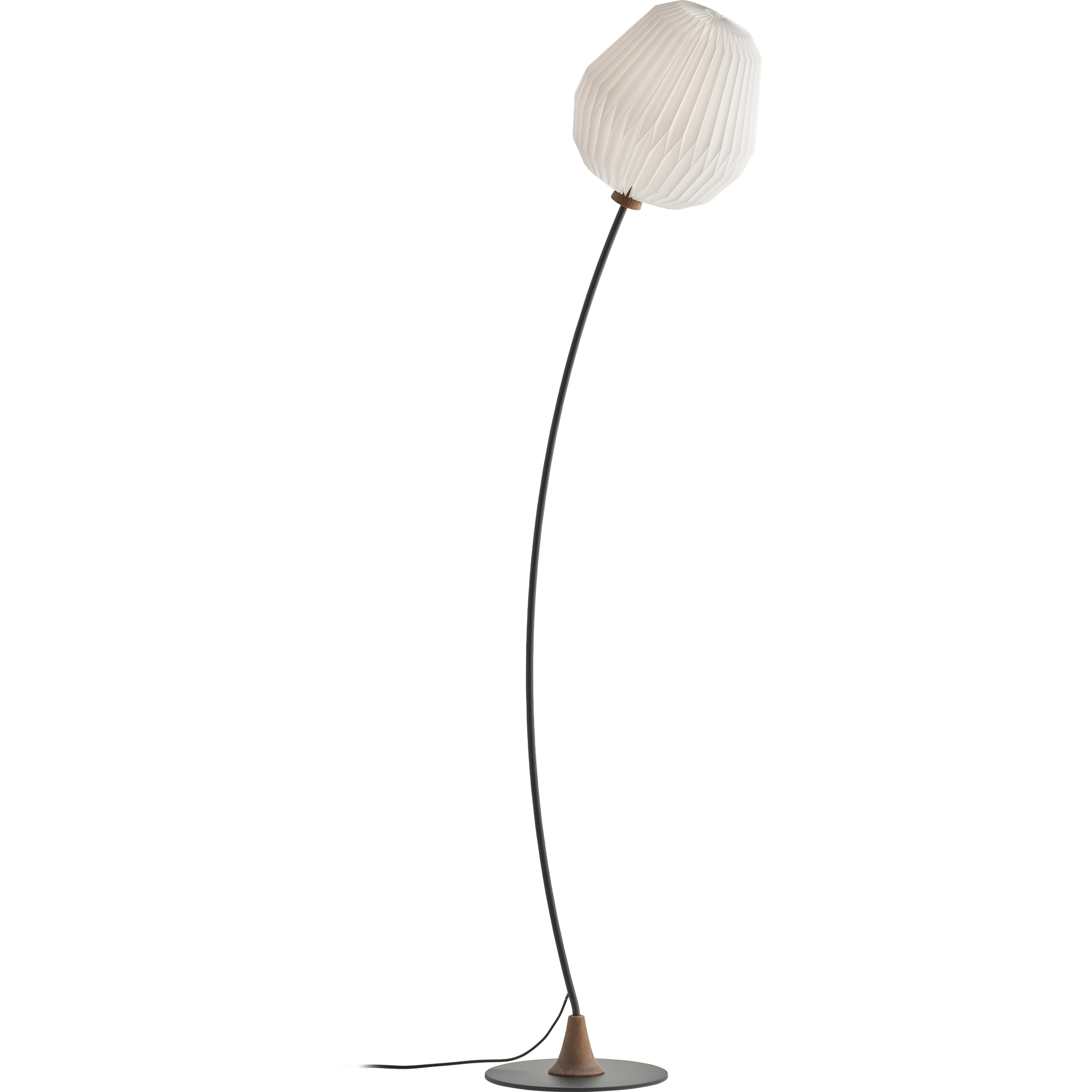 LE KLINT BOUQUET 330 FOLIE SORT/RØGET EG GULVLAMPE.