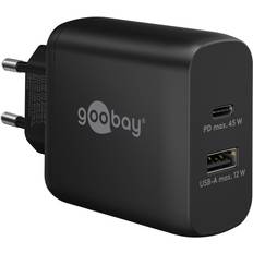 Goobay Hurtigoplader PD - USB-C/USB-A - 45W - Sort