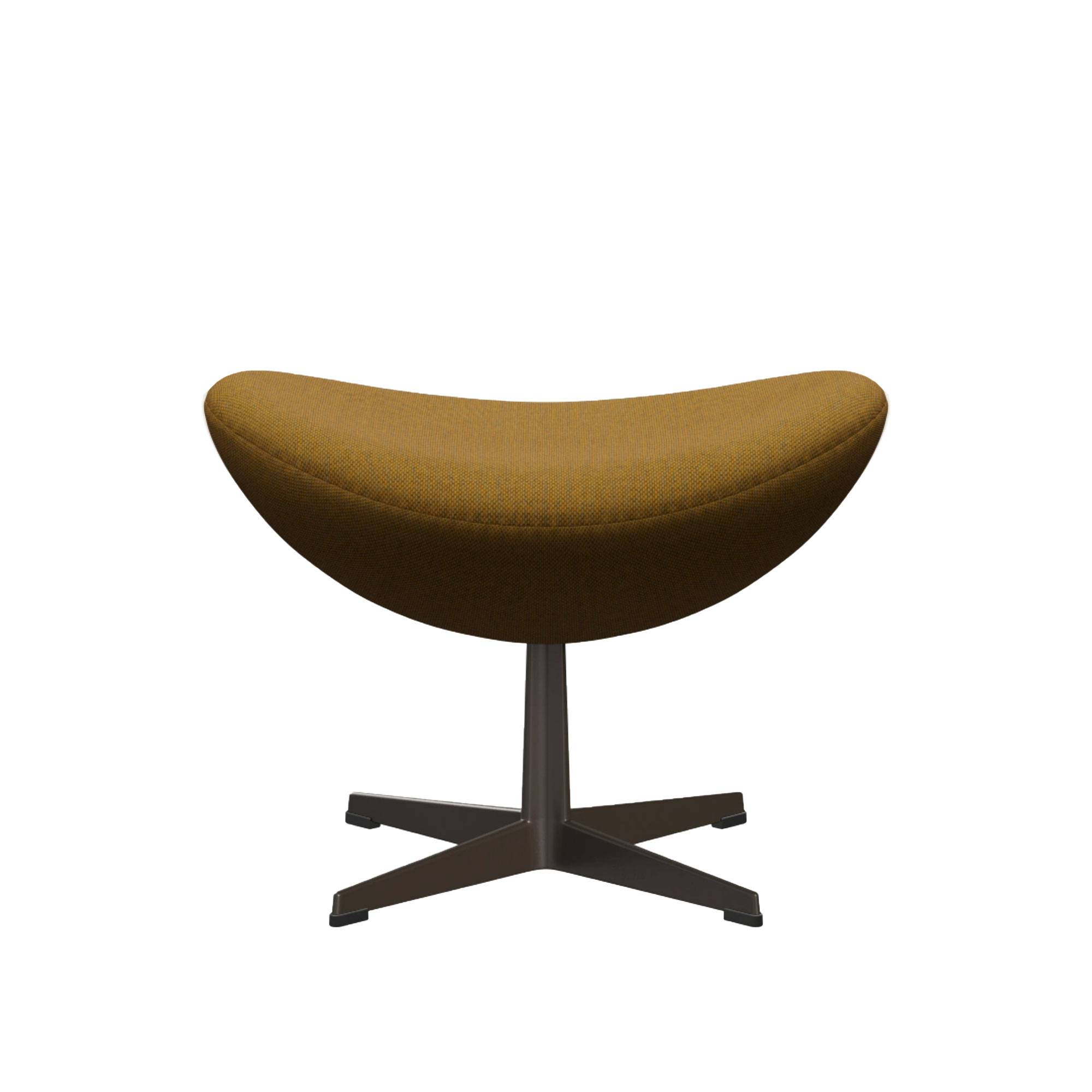 Fritz Hansen - 3127 Ägget Fotpall, Re-wool 0448 Brown bronze - Fotpallar - Arne Jacobsen - Brun - Metall/Textilmaterial/Syntetiskt