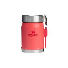 Thermos food jar with a spork Stanley Classic Legendary Hot Coral, 0.4 l