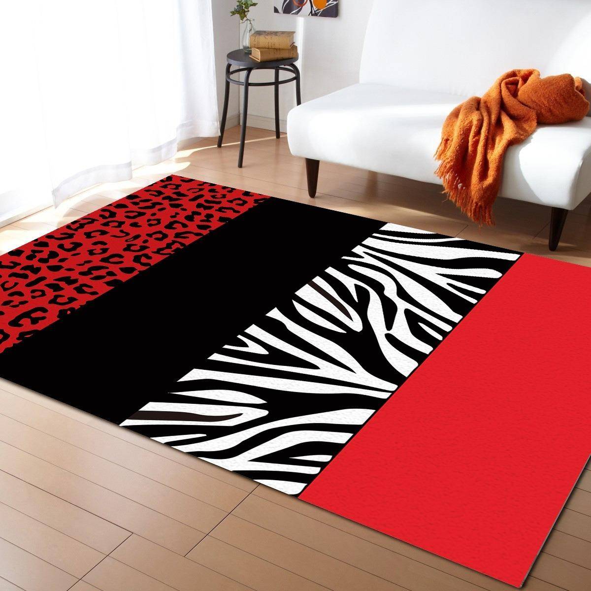 Nyhet Leopard Zebra Mattor Hem Mattor Matta Stor Entrédörr Matta Mattor För Sovrum Mattor För Vardagsrum Sovrum Inredningsmatta