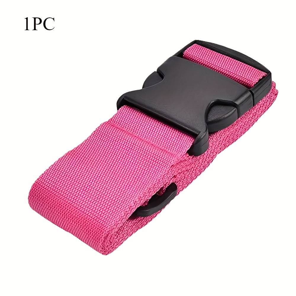 TEMU 1/2/4pcs Adjustable Luggage Safe Straps Without Password Anti-lost Tying Rope Packing Belt Luggage Strap Fixed Suitcase Belts
