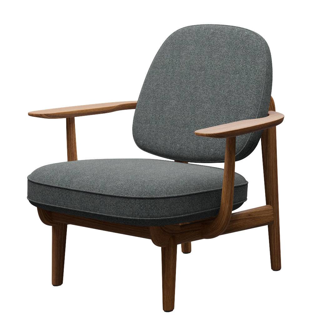 Fred Lænestol, olieret eg fra Fritz Hansen Hallingdal - 166 White Black - Jacobsen Plus