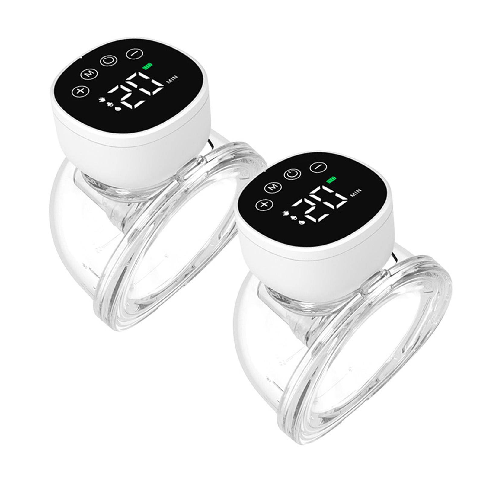 Bärbar Bröstpump Handsfree Elektrisk Bröstpump Tyst Osynlig Bröstpump 3 Lägen 9 Sugnivåer 180 ml Kapacitet cm svart