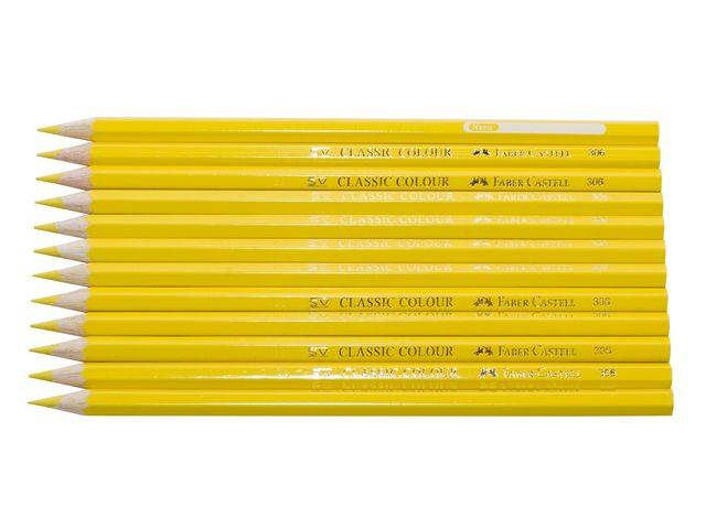 Färgpenna Faber Castell Gul 12st