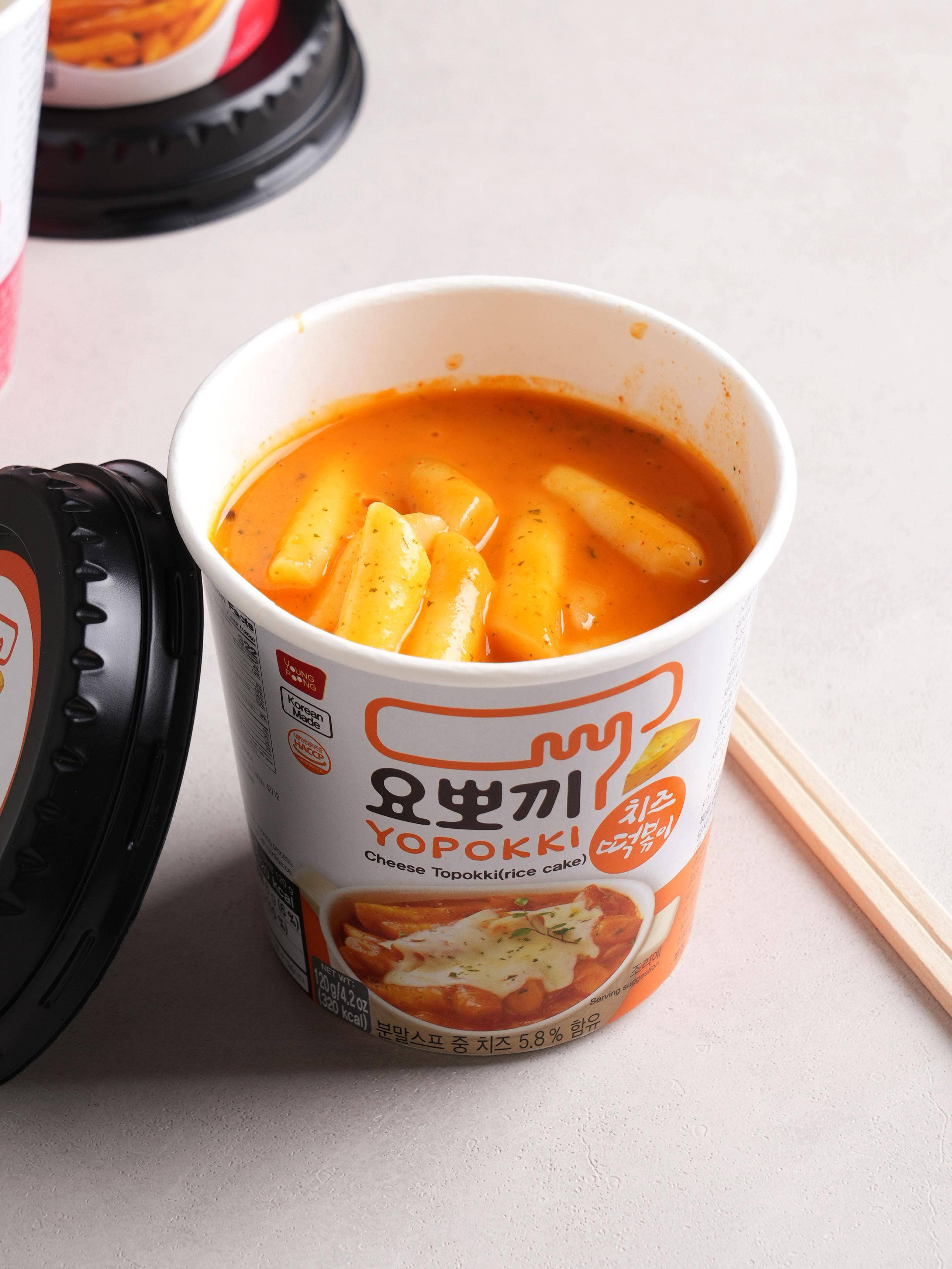 Yopokki Ost Tteokbokki Snabb RisKaka (120 g)