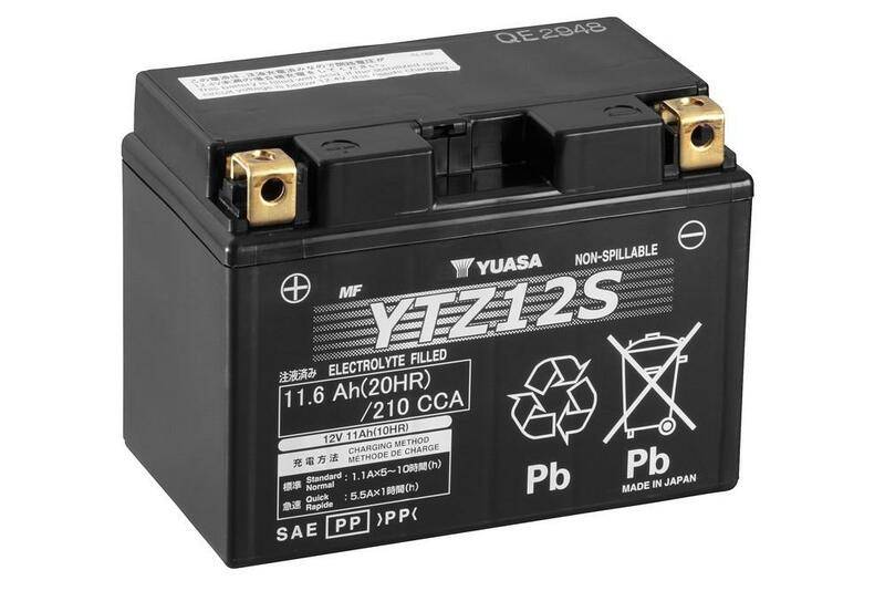 YUASA YUASA Batteri YUASA W/C Underhållsfri fabrik aktiverad - YTZ12S Underhållsfritt AGM högpresterande batteri
