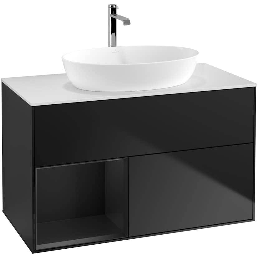 Tvättställsskåp Villeroy & Boch Finion med 2 Lådor Hylla och Bänkskiva för Fristående Tvättställ från Artis & Collaro