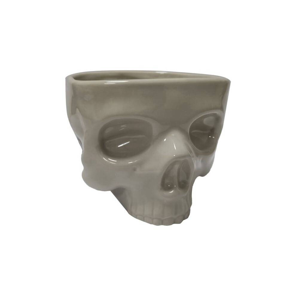 Retro Tabletop Decor Porcelain Gothic Skull Pasta Bowl Halloween Tableware Bar Food Noodle Salad Candy Ceramic Bowl L