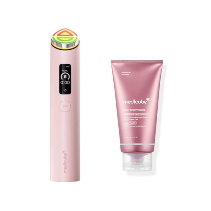 medicube - Booster Pro X2 Booster Derma Shot Mode Set - Pink - PDRN - black