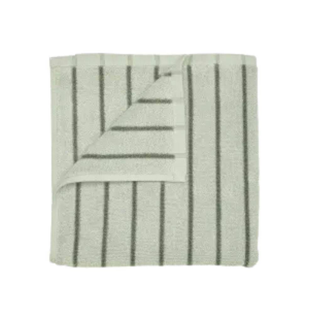 Blomus Arto Set Of 2 Guest Towels Gästhanddukar Desert Sage/Agave Green Narrow Stripes