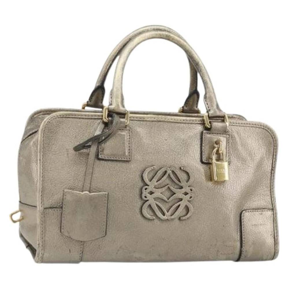 Loewe Pre-owned Pre-owned Læder Håndtaske - Vintage - Dame - Gul - ONE SIZE - Læder